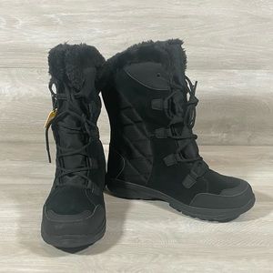 Columbia Women’s Ice Maiden ll Snow Boots-Black, Columbia Grey